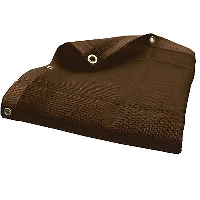 Brown Mesh Shade Tarp  Breathable Mesh Hauling Tarp W/grommets- Choose Size • $61.03