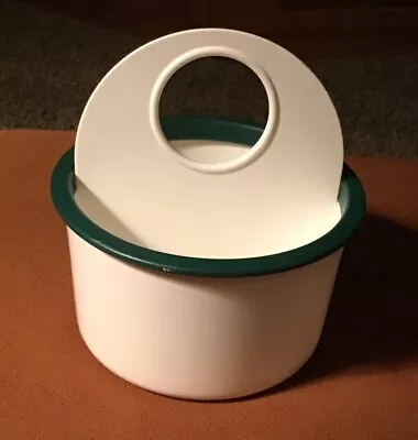 Vintage Tupperware Shower / Sink Utensil Caddy Carry-All 2709A - 2 White Green • $12