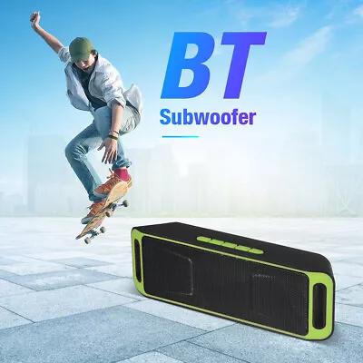 Bluetooth Speaker Stereo Wireless Loudspeaker Music Player For Samsung IPhone • £9.29