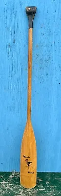 Vintage Wooden Paddle Oar 59  Long With Patina Finish Signed NAVAJO BRAND • $79.98