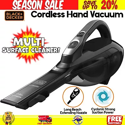 Dust Buster Cordfree Handheld Vacuum Cleaner Cordless Cyclonic Car Vacuum Grey • $105.99