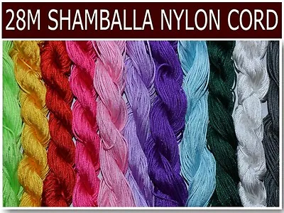 £1.99 • Buy 28M X 1mm NYLON Cord Thread String BUY 5 GET 1 FREE Macrame Shamballa Kumihimo