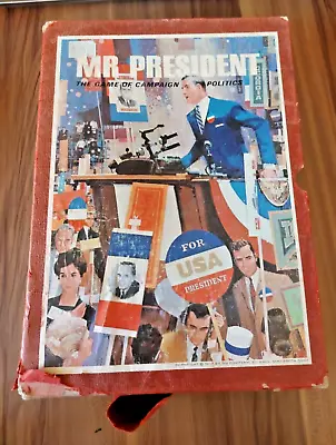 Vintage 1971 Mr President 3M Bookshelf Board Game Complete • $15