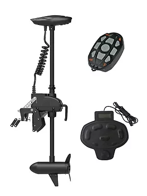 $152.50 • Buy AQUOS Haswing 12V 55LBS 39  Transom Trolling Motor With Remote & Foot Control