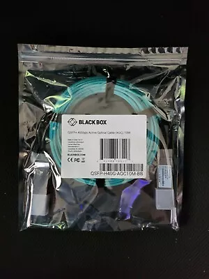 Black Box QSFP+ 40G ACTIVE OPTICAL CABLE (AOC) 10M Item #: QSFP-H40G-AOC10M-BB • $23.99