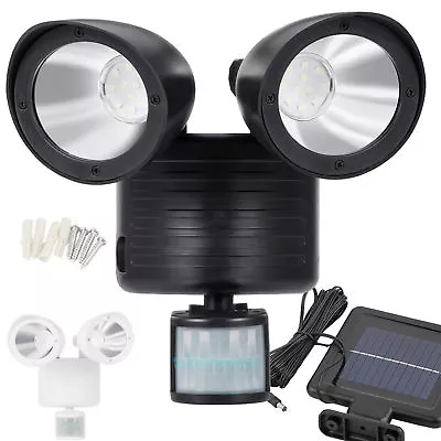 Dual Security Detector Solar Spot Light Motion Sensor Outdoor 22 LED Floodlight • $19.95