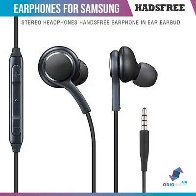 Samsung Stereo Earplug Headphones Handsfree For Galaxy S9 S8 S10+S8+ Note8 9 • £4.43