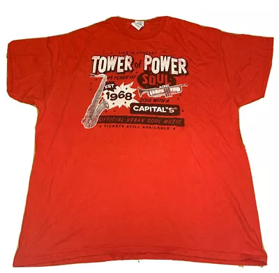 Tower Of Power 46 Years Of  Soul T-Shirt RARE Mens Size XL 2014 • $55