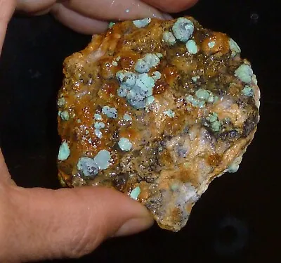 Turquoise Molybdenite Matrix Unique Specimen Mineral Park Kingman AZ 2.6 Oz • $40