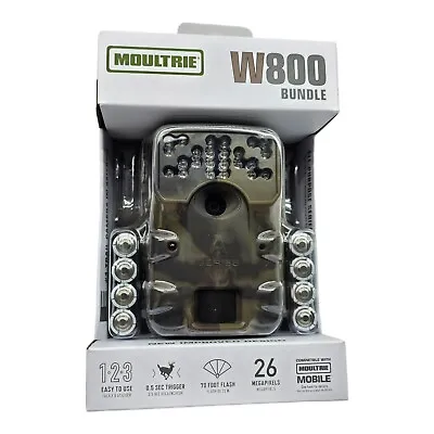 New Moultrie W800 26MP Game Trail Deer Security Camera Bundle • $55
