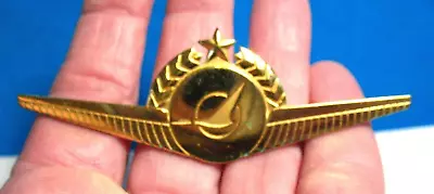 North Central Airlines Gold Hat Badge Pin Vintage 1 X 3 Inches • $125