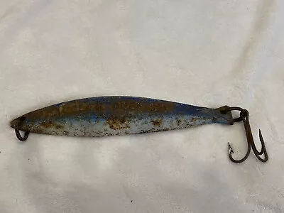 Antique Vintage Deep Sea Fishing Jig STRAGGLER DEEP SIX Triple Hook 1 Lbs. 6 Oz. • $15.99