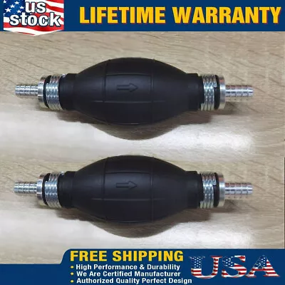 2x 3/8'' Hand Primer Bulb Outboard Car Marine Boat Gas Fuel Line Pump All Fuels* • $10.39