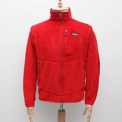 Men's PATAGONIA R2 FLEECE JACKET Full Zip Polartec Power Stretch M Red RARE • $119