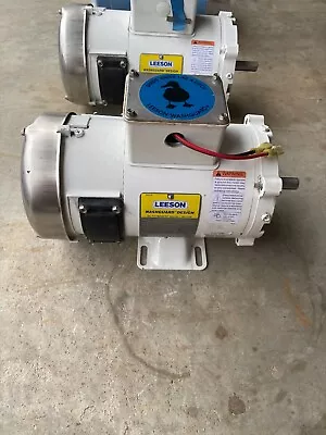 Leeson 3/4HP  3600 RPM 24V 29 AMPS S56C Frame DF Type • $300