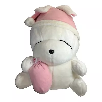 Giant 26  White Mashimaro Anime Easter Bunny Rabbit Pink Santa Hat Plush Stuffed • $114.25