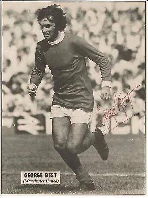 £7 • Buy GEORGE BEST Signed 1968 Magazine Cutting Picture MANCHESTER UTD