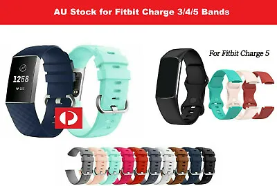 Fitbit Charge 3/4/5 Watch Band Strap Replacement Wristband Soft Silicon Bracelet • $5.49