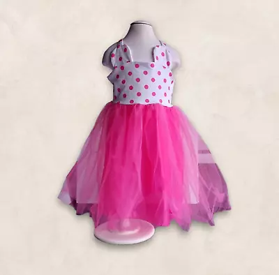 Minnie Mouse Party Dress Pink Tutu Polka Dots 2T Summer Dress Boutique Brand • $5.99