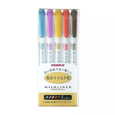 $12.32 • Buy Zebra Mildliner Double-Sided Highlighter Set - Deep & Warm Color, 5 In 1 Set