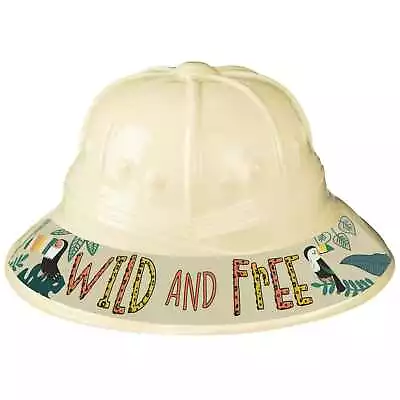 Get Wild Safari Jungle Explorer Party Supplies Plastic Hat Teen Adult 58cm • $3.49