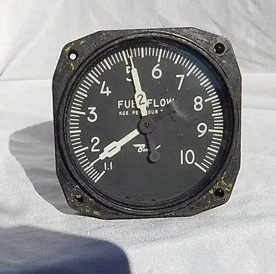 US Military Propeller Aircraft Dual Engine Fuel Flow Indicator Gauge Instrument • $134.80