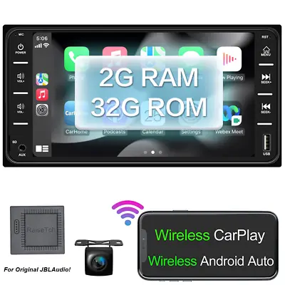 For Toyota 4Runner Camry JBL Apple CarPlay Android 12.0 Car Stereo Radio WiFi BT • $159.99