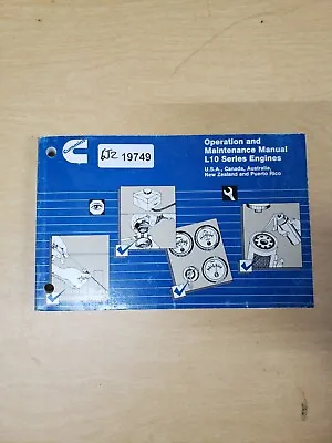 Cummins L10 Series Engine Operation & Maintenance Manual • $22.76