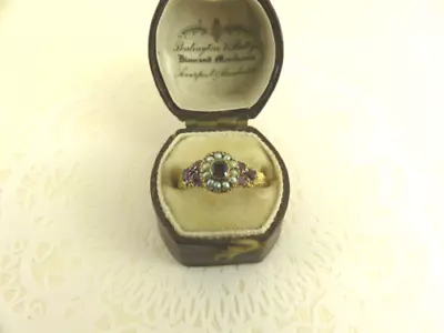 £399.99 • Buy 9ct Gold Pearl And Garnet Ring Almandine Antique Georgian Size L  Boxed