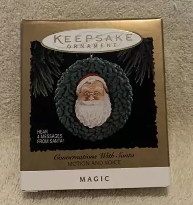 1994 Hallmark Conversations With Santa Magic Motion & Voice Ornament - NEW • $9.99