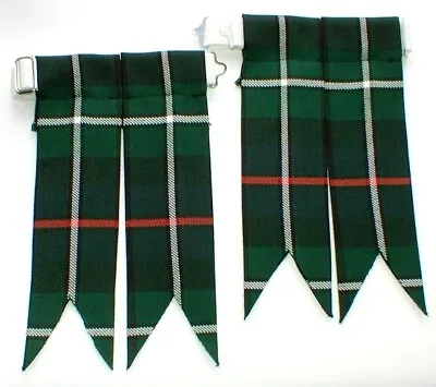 Kilt Flashes Tartan Mackenzie Modern Made In Scotland Hose Sock Highland Mens • £18.99