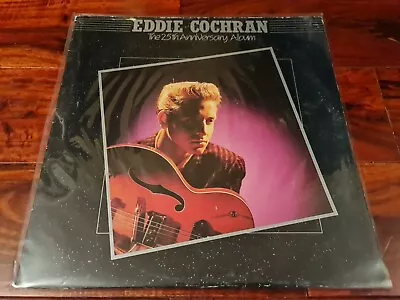 Eddie Cochran - The 25th Anniversary Album ☆DOUBLE GATEFOLD VINYL LP 1985 ☆ RARE • £4.50