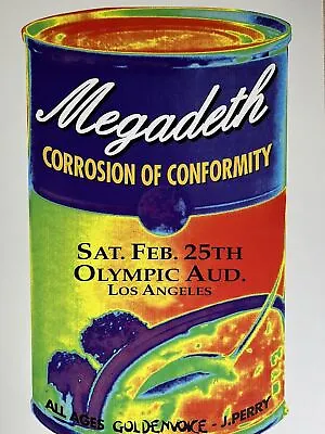 Megadeth - 1995 Matt Getz Poster Los Angeles CA • $80.50