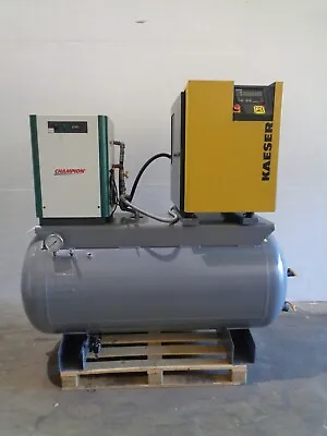 2002 Kaeser SM11 10 Hp Rotary Screw Air Compressor Champion Air Dryer 200 G Tank • $6800