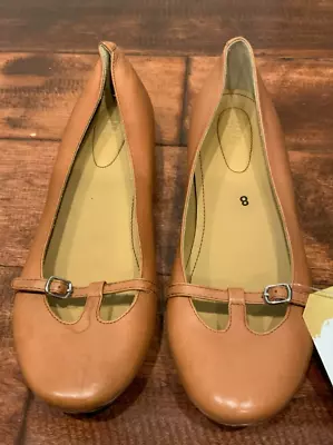 See By Chloe Caramel Brown Leather Mary Jane Flats Size 8 (US) 38.5 (EUR) • $117.50