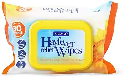 Bulk Hayfever Relief Wipes - Removes & Traps Pollen - 30 Wipes Nuage • £5.34