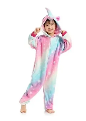 Unicorn 1Onesie Kids Pyjamas Sleepsuit Animal Adult Jumpsuit Costume • £9.99