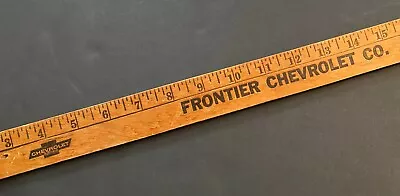 Vintage Frontier Chevrolet Dealership Yard Stick Fresno CA 70's Advert1sing 133A • $29.95