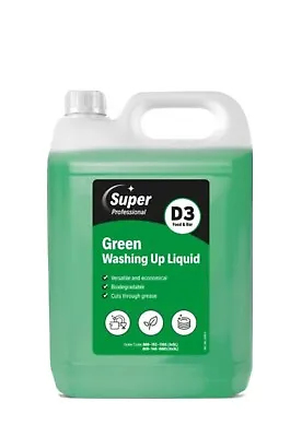 £9.88 • Buy Premium Green Washing Up Liquid 5 Litres Greenfresh Citrus Fragrance