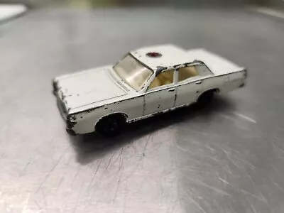 Matchbox Lesney No.55/73 Mercury White Police Car Sedan Cop • $8