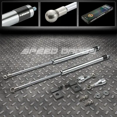 NRG POLISHED S.STEEL HOOD DAMPER KIT FOR 05-07 MAZDA 6 S/i I4/V6 DOHC CHROME • $130