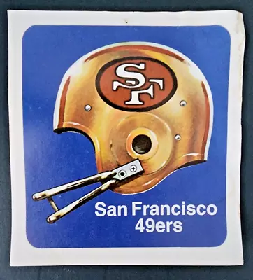 Vintage San Francisco 49ers Sticker  4 X4  • $5.95