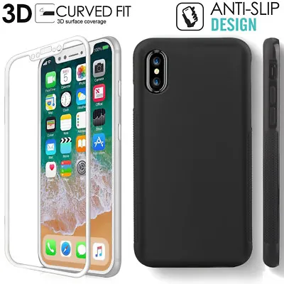 $7.59 • Buy For IPhone 8 Plus Case, Samsung S8 Case / Tempered Glass Screen Protector AU