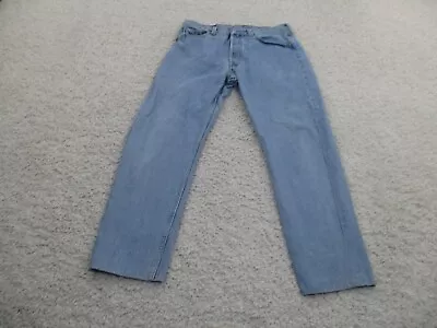 Vintage Levi's Jeans Mens 32x32 Blue 501 Button Fly Denim Cotton Outdoor Western • $30