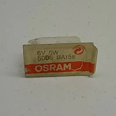 5006 Osram 6V 5W Miniature Light Bulb BA15S Miniature Light Bulb • $5.99