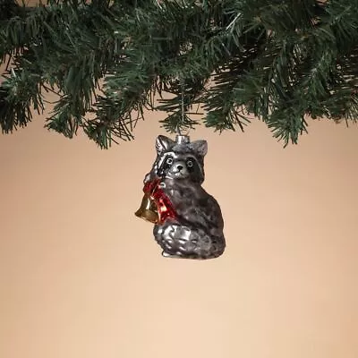 4.5 H Glass Raccoon Ornament • $12.99