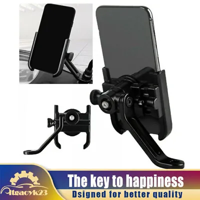 Universal Bicycle Phone Bracket Rearview Mirror Handlebar Bracket For Motorbike • £7.90