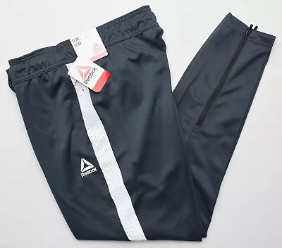 Reebok #11309 NEW Men's Ebony Slim Elastic Waist Drawstring Interlock Pants • $17.99