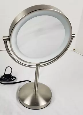 Vintage Conair Model BE21GT 5X Lighted Magnification Double-Sided Makeup Mirror • $17.99