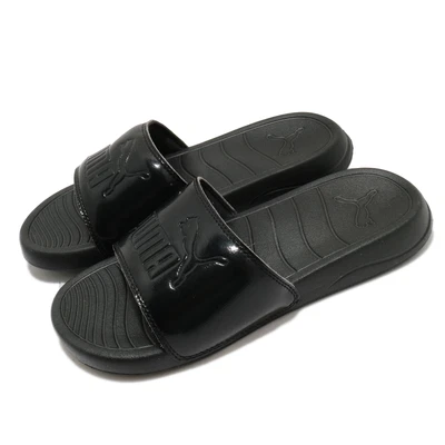 $116.60 • Buy Puma Popcat 20 Wns P Triple Black Women Sports Sandals Slides Slippers 374471-02